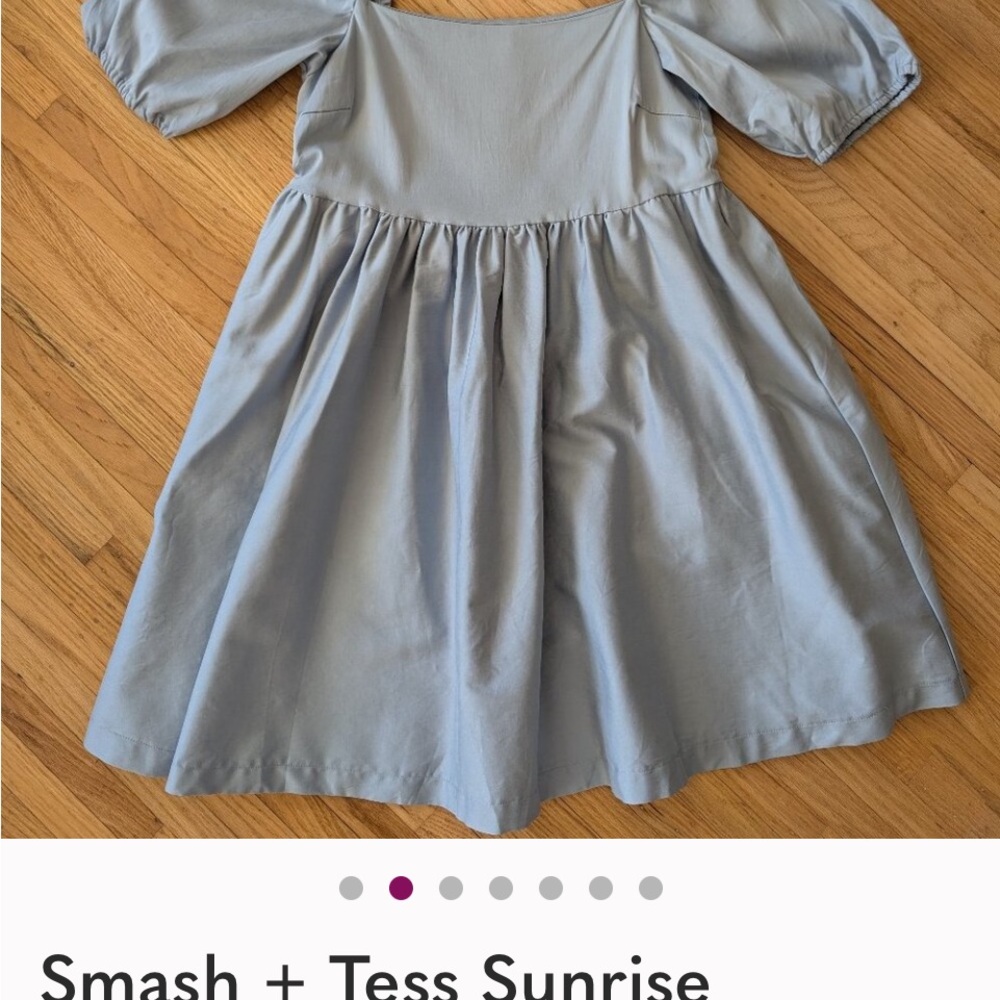 Smash + Tess pale blue sunrise mini dress - Picture 2 of 5